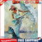 Lady with Umbrella Oil Paint By Numbers Kits Canvas Picture DIY Wall Art