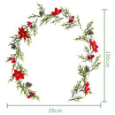 Decoration Wedding Decor Pine Needle Pine Cone Eucalyptus Leaf Vines Red Fruit