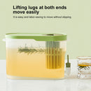 Plastic Cold Kettle with Faucet Large Capacity Beverage Container (Green) Newly