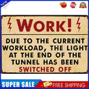 Rectangular Letter Work Metal Plate Painting for Bar Tin Plaques Wall Sign