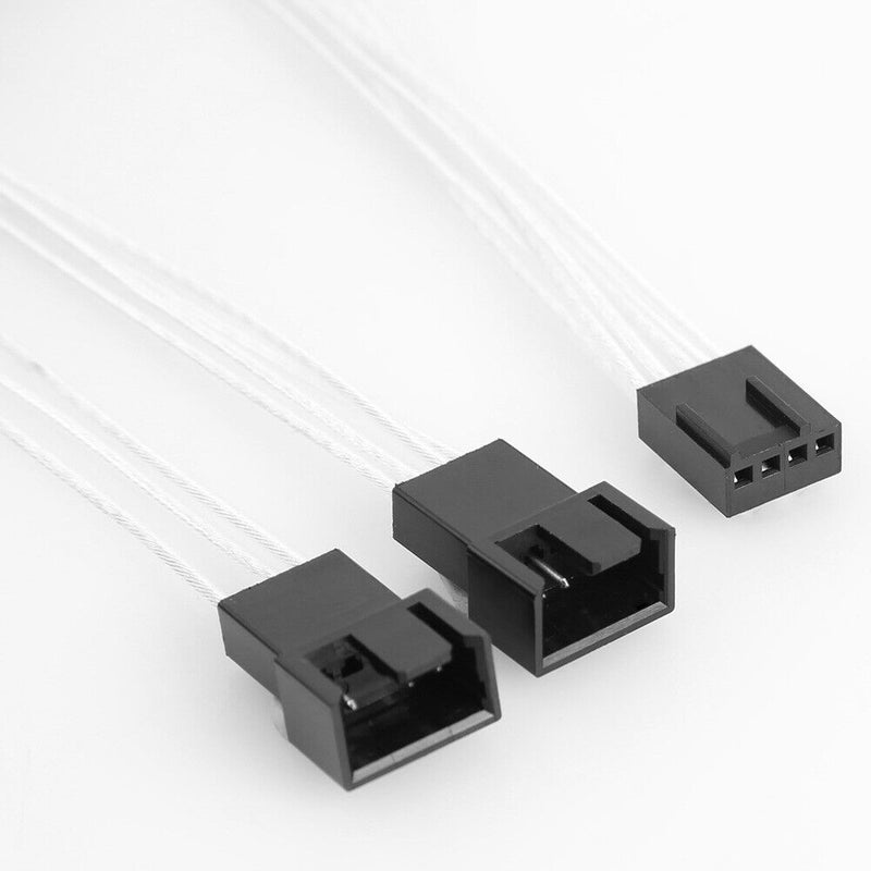 30cm 4Pin PWM Extension Cable 1 to 2 Way CPU Cooling Fan Splitter Adapter