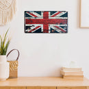 Home Weatherproof Retro Chic English Flag Sign Iron Painting Wall Art Drawing