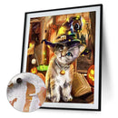 Digital Oil Painting Hand Painted Canvas Halloween Animals Art Wall Decoration