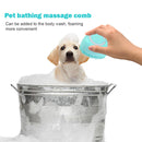Bathroom Pet Dog Bath Massage Brush Puppy Cleaning Brushes Comb (Blue) Newly