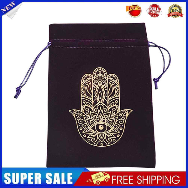 Velvet Tarots Card Storage Bag Drawstring Jewelry Dice Bag Pockets for Fami