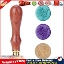 Wood Handle Paint Seal Retro Plant Pattern DIY Wax Seal Stamp Decor (C176) Newly