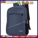 USB Charging Laptop Backpacks Women Men Business School Bags (Dark Blue)