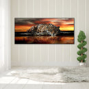 Sunset Leopard Oil Paint By Numbers Kits Canvas Picture DIY Home Decoration Gift