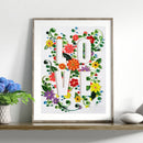 40x30cm 5D DIY Full Round Drill Diamond Painting Love Letter for Home Decoration