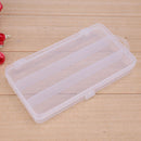 3 Compartments PP Fishing Bait Box Single Layer Fishing Hook Storage Case