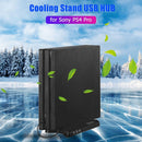 Cooling Fan Vertical Stand Charging Dock USB 3 Hub for Sony Playstation 4 Pro