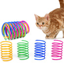 Interactive Cat Spring Toys Kitten Flexible Coil Spiral Springs Fun Pet Supply
