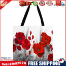 Little safflower Printed Shoulder Shopping Bag Casual Large Tote Handbag