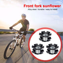 3pcs MTB Bike Fangled Slot 28.6mm Front Fork Bicycle Steer Tube Headset Star Nuts