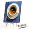 Paint By Numbers DIY Oil Canvas Pictures Hand Painted Abstract Coffee Kit Gift
