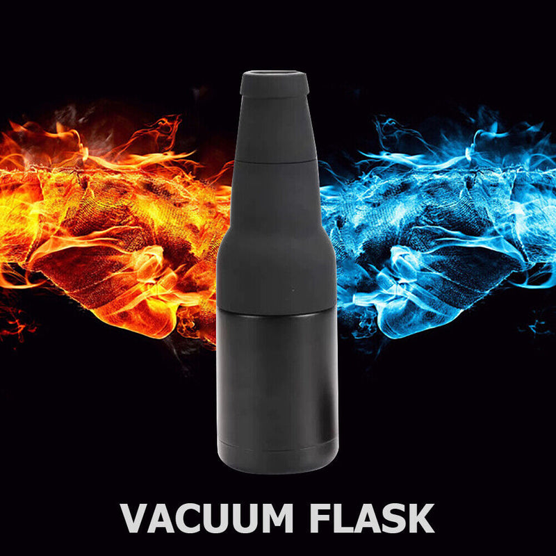Bottle Can Cooler Holder Vacuum Double Layer Insulated Keep Cola Cold Keeper