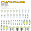 Box Plates ETC Combo LED Car Interior Light Inside Bulb Kit License Plate Lamp