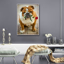 Full Round Drill Diamond Painting 5D DIY Dog Rhinestone Wall Art Animal Mosai