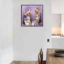 5D DIY Diamond Painting Kits Double Ponytail Girls Full Round Drill Decor