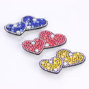 3pcs Love Heart DIY Full Drill Diamond Painting Hair Clip Rhinestone Hairpins