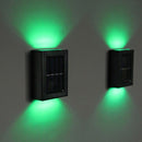 2pcs LED Solar Light Smart Light-Control Colorful Wall Lamp Garden Decor Newly