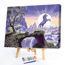 DIY Painting By Numbers Kits Hand Painted Cliff Horse Canvas Wall Arts Crafts