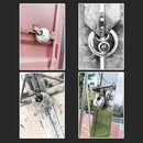 All copper core Anti-theft Pancake Padlock Home Outdoor Safety Padlock Locks