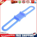Silicone Strap Bike Torch Band Flashlight Clip Bicycle Light Holder (Blue)