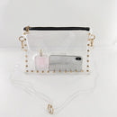 Korean PVC Waterproof Clear Handbag Women Small Zipper Travel Messenger Bag
