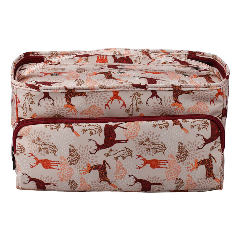 Oxford Cloth Printing Wool Crochet Storage Tote Knitting Yarn Bag (A Deer) Newly