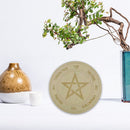 Wooden Divination Pendulum Board Metaphysical Altar Art Ornaments (A 25cm) Newly