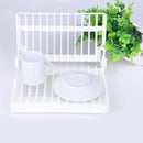 Plastic Dish Rack Plate Drain Holder Shelf Durable Kitchen Dish Drying Tray
