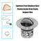 Stainless Steel Thicken Basket Vanity Stopper Basin Drainer Bathroom Plug Bou