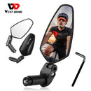 WEST BIKING Bicycle Handlebar Adjustable MTB Bike Rear View Mirror (Short)