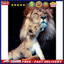 5D Diamond Painting Lion Mom and Son Full Round Drill DIY Mosaic Rhinestone