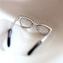 Accessories 2022 Women Girls Cute Glasses Ring Jewelry Finger Ring Bohemian