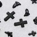18 Pairs Fashion Plastic Ear Stud Earring Sets Simple Jewelry (Black) Newly