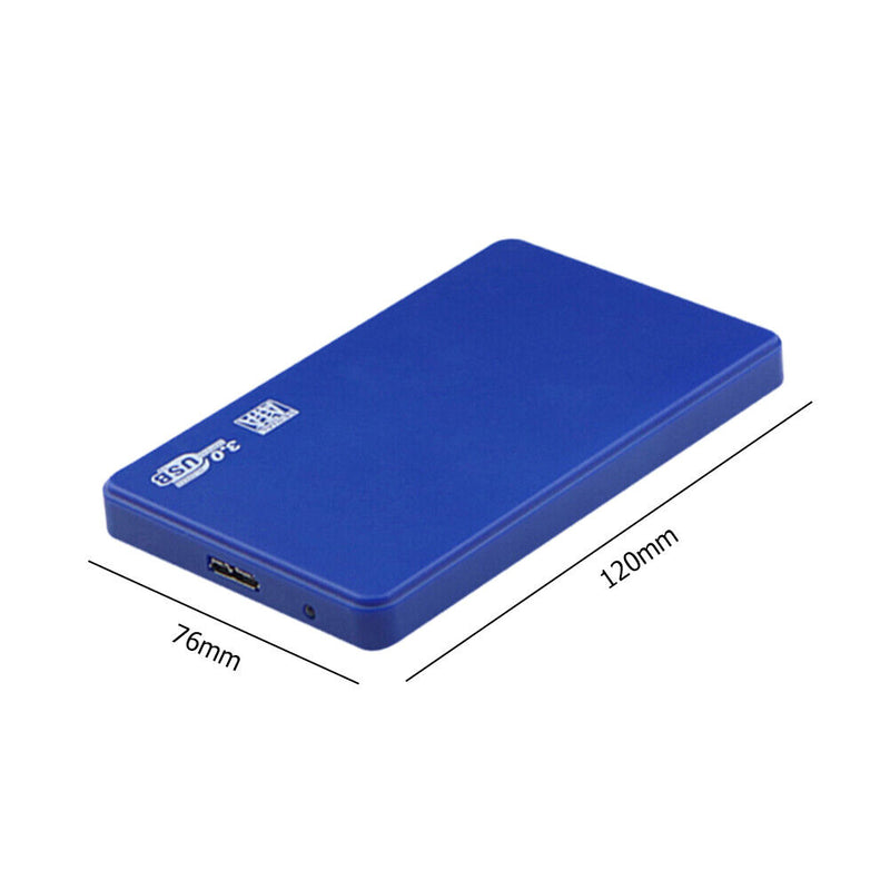 USB 3.0 HDD Enclosure 2.5-inch Serial Port SATA 3.0 Hard Drive Case (Blue)