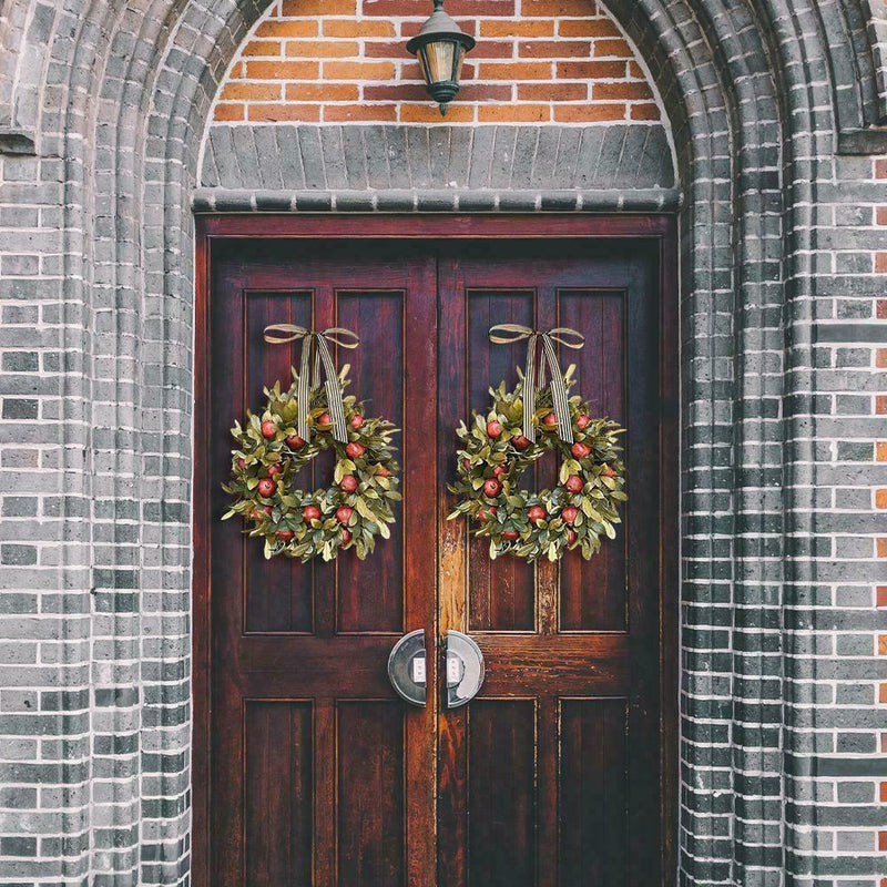 Autumn Wreath Pomegranate Wreath Indoor Outdoor Home Decors Window Wall Decors