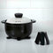 Black Foldable Non-slip Heat Resistant Pad Trivet Pan Kitchen Mat Holder T9F6