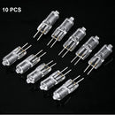 10pcs White 10W 12V  Lamp JC Type Halogen Light Bulbs  G4 Base