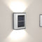 2pcs LED Solar Light Wall-Mounted Waterproof Garden Lamps (White Light)