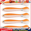 5pcs 10cm 6g Bionic Loach Fishing Artificial Crankbait Soft Baits (Orange) Newly
