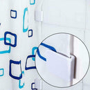 2 Pcs Shower Curtain Clips Self-adhesive Guard Curtain Fixed Clips U Shape W5X1