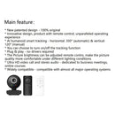 2mp AI Humanoid Smart Auto Tracking USB Camera with Mic HD Cameras Video Webcam