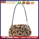 Portable Women Animal Underarm Bag Street Plush Top-handle Money Purse Clutches