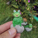 Tortoise Caterpillar Frog Sculpture Micro Landscape Flowerpot Statue (B) Newly