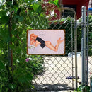 Metal Tin Sign Poster Retro Girl Plate Plaque for Bar Pub Club Wall Art (B)