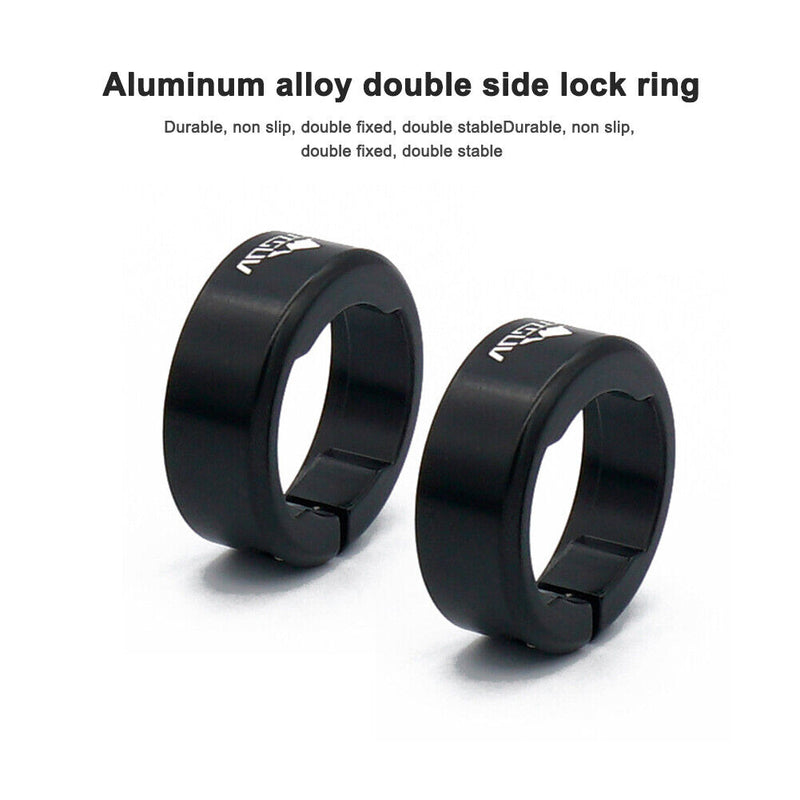 1 Pair PVC Anti-Skid Mountain Bike Ergonomic Handleable Grips Cover with Plugs