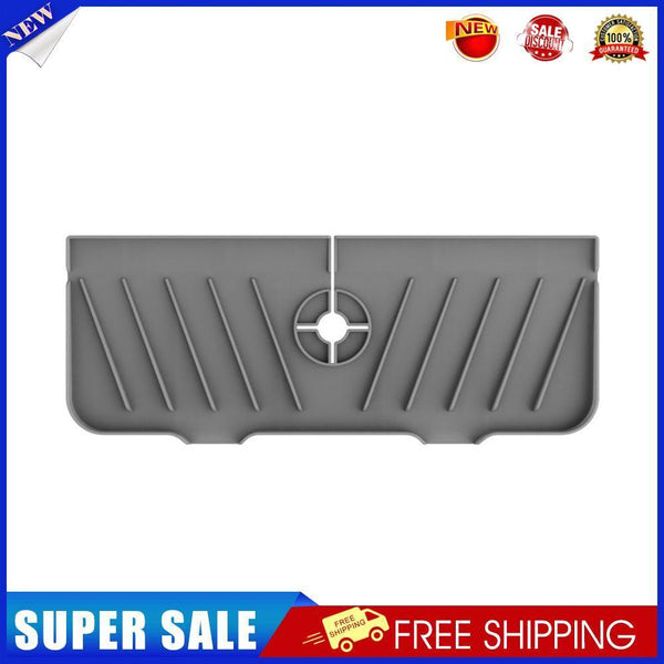 Mat Sink Splash Guard Water Catcher Drying Pads for Kitchen Bathroom (Grey)